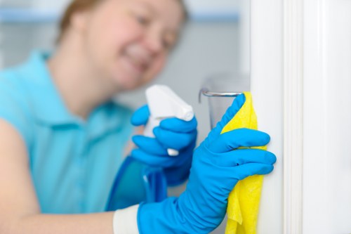Fresh stain removal supplies arranged for home cleaning