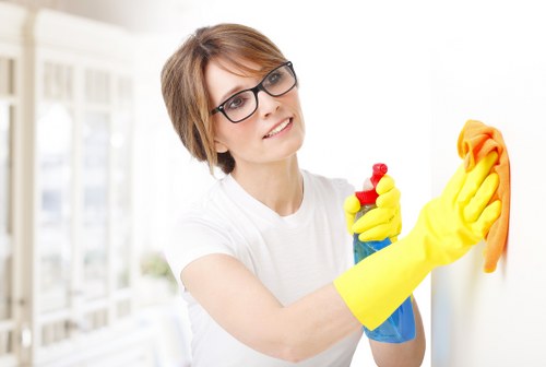 Person submitting a formal complaint in a structured office setting