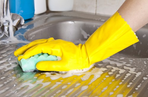Deep cleaning process for business carpet flooring